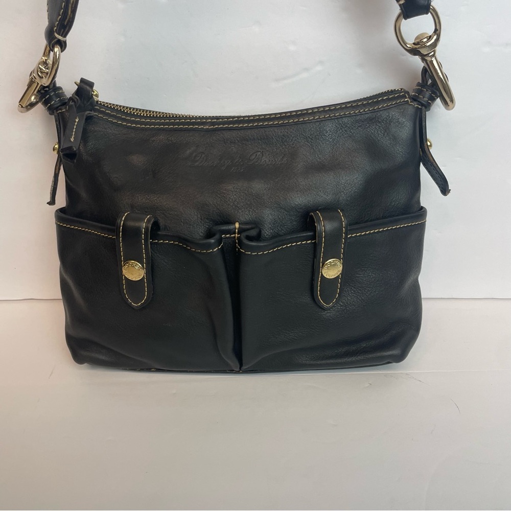 Dooney & Bourke Leather Crossbody Shoulder Bag - Black